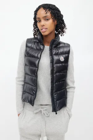 Black Down Puffer Vest