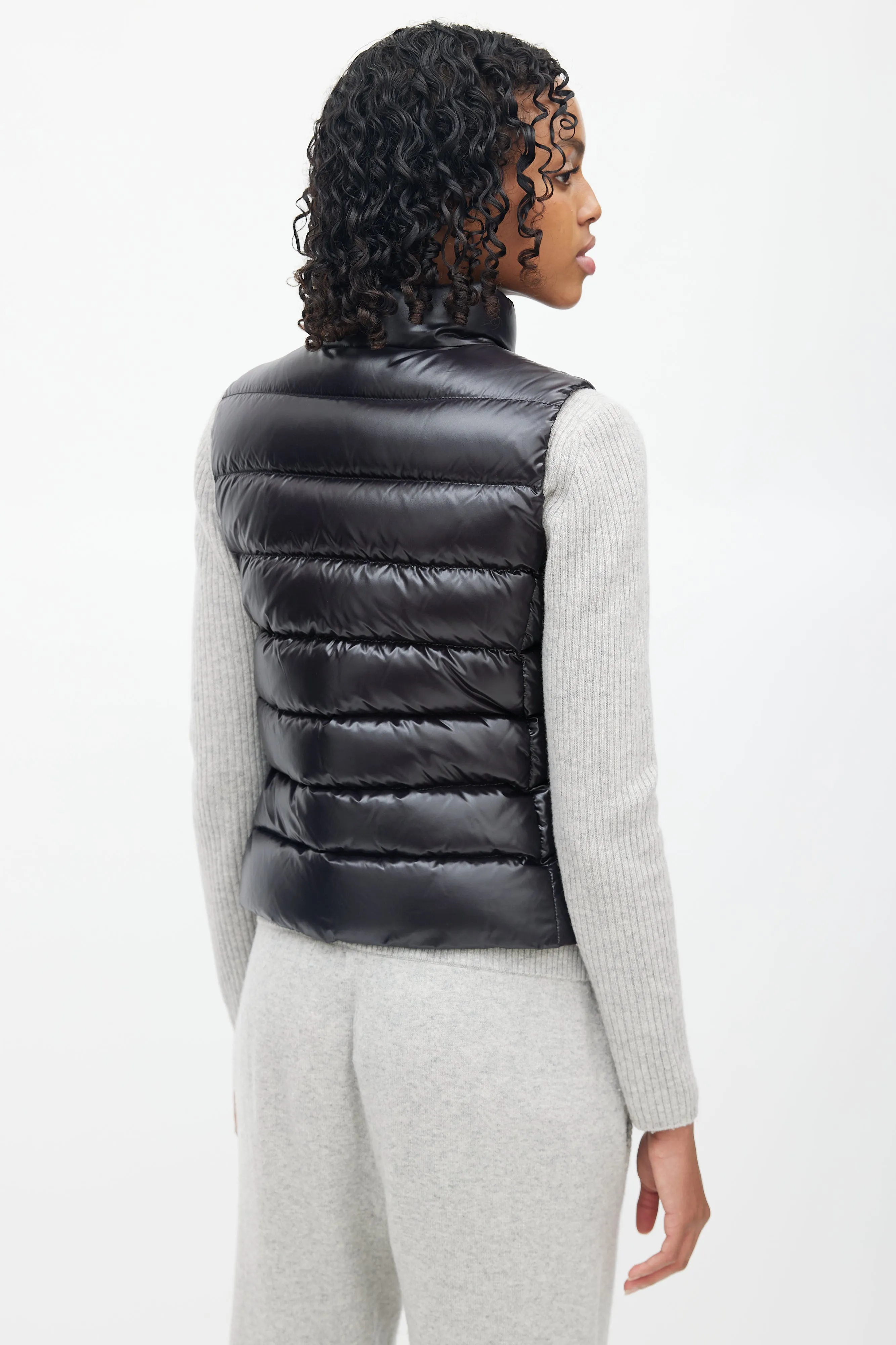 Black Down Puffer Vest