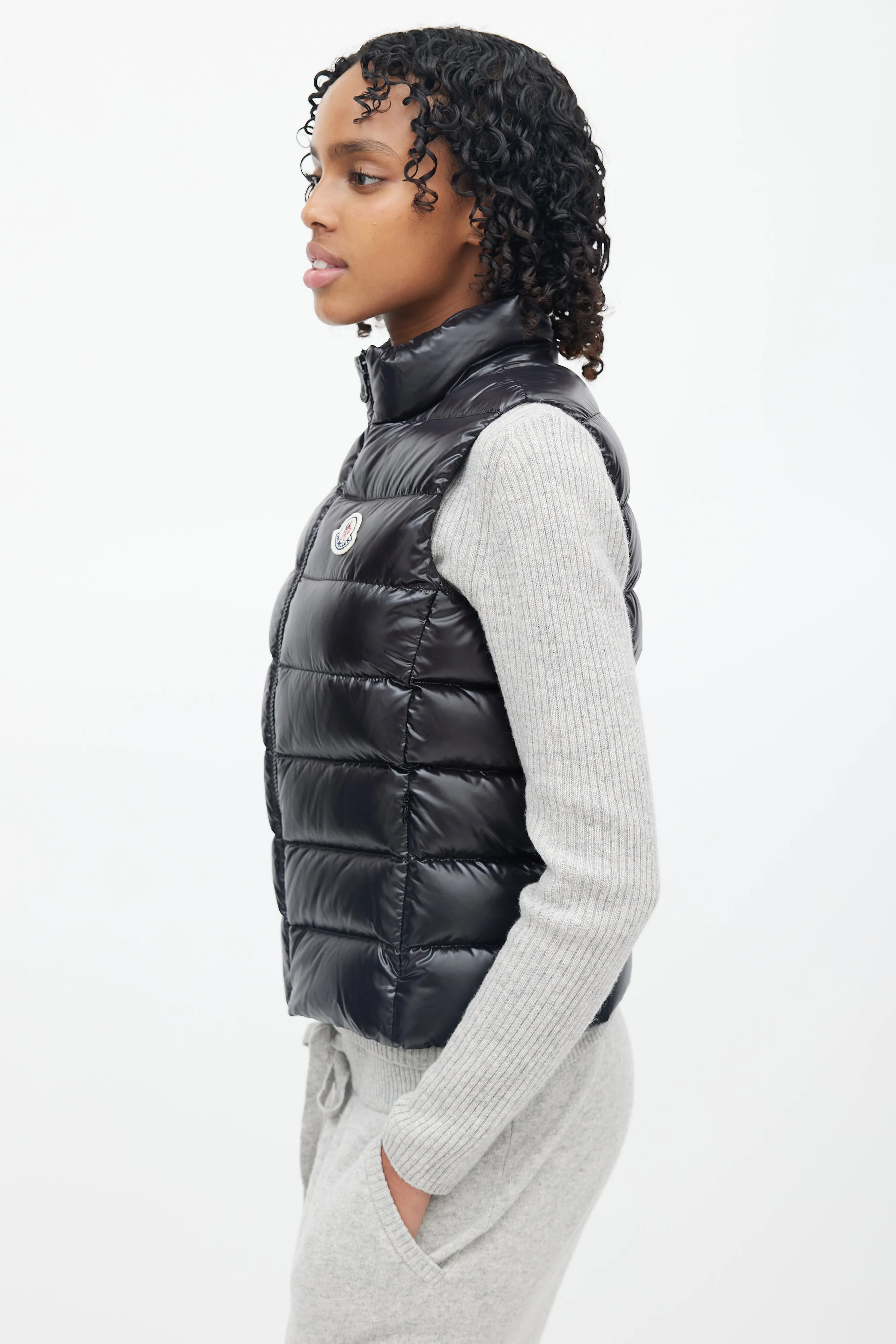Black Down Puffer Vest