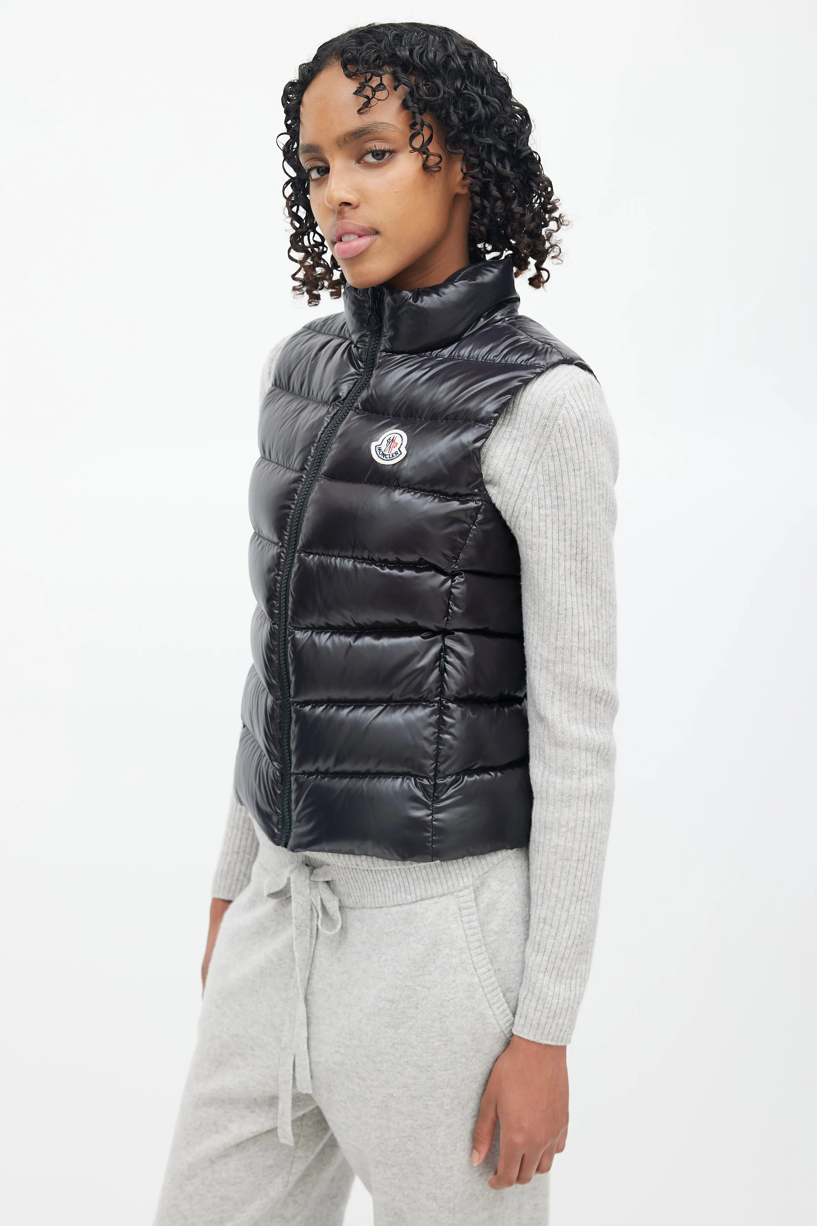 Black Down Puffer Vest