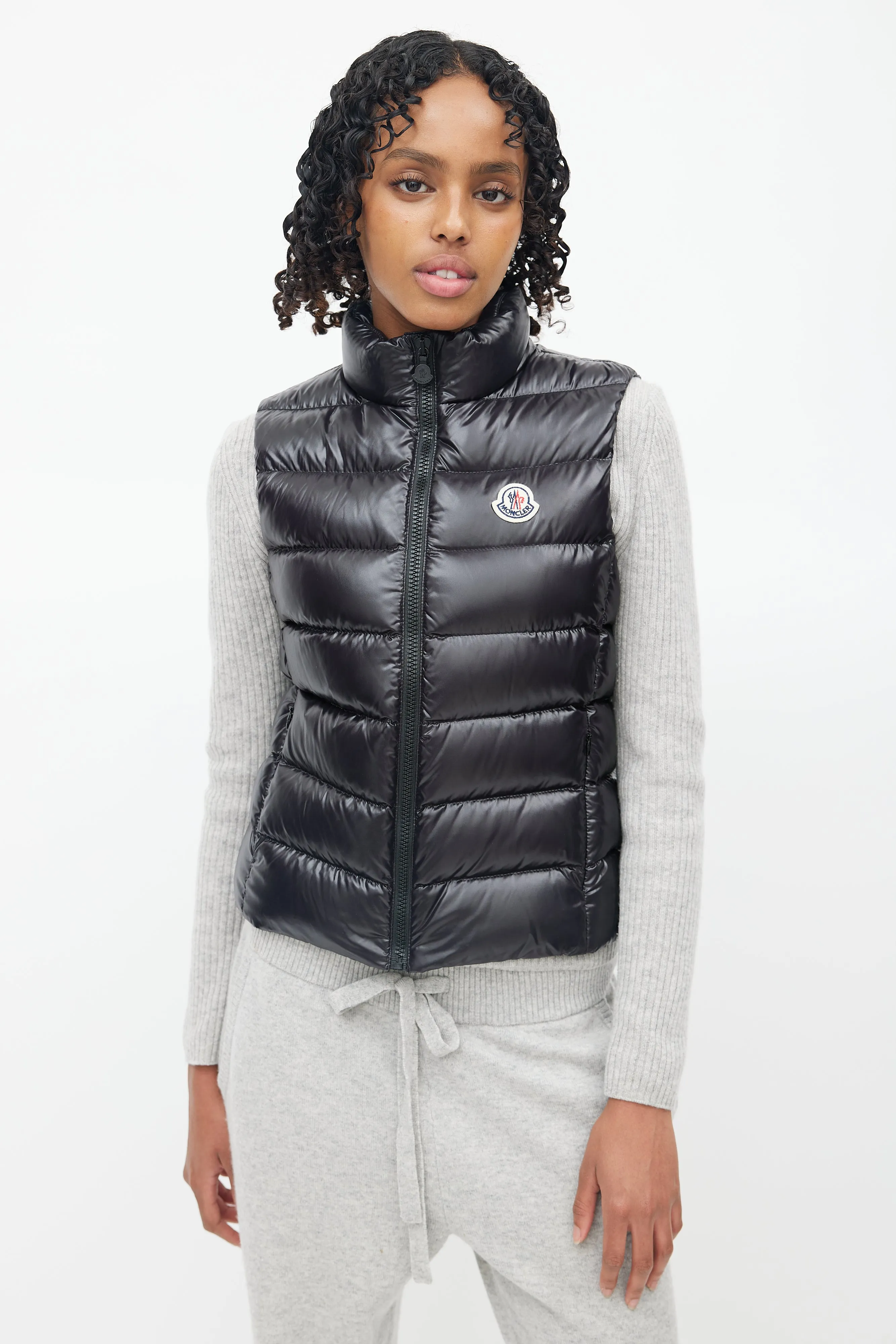 Black Down Puffer Vest