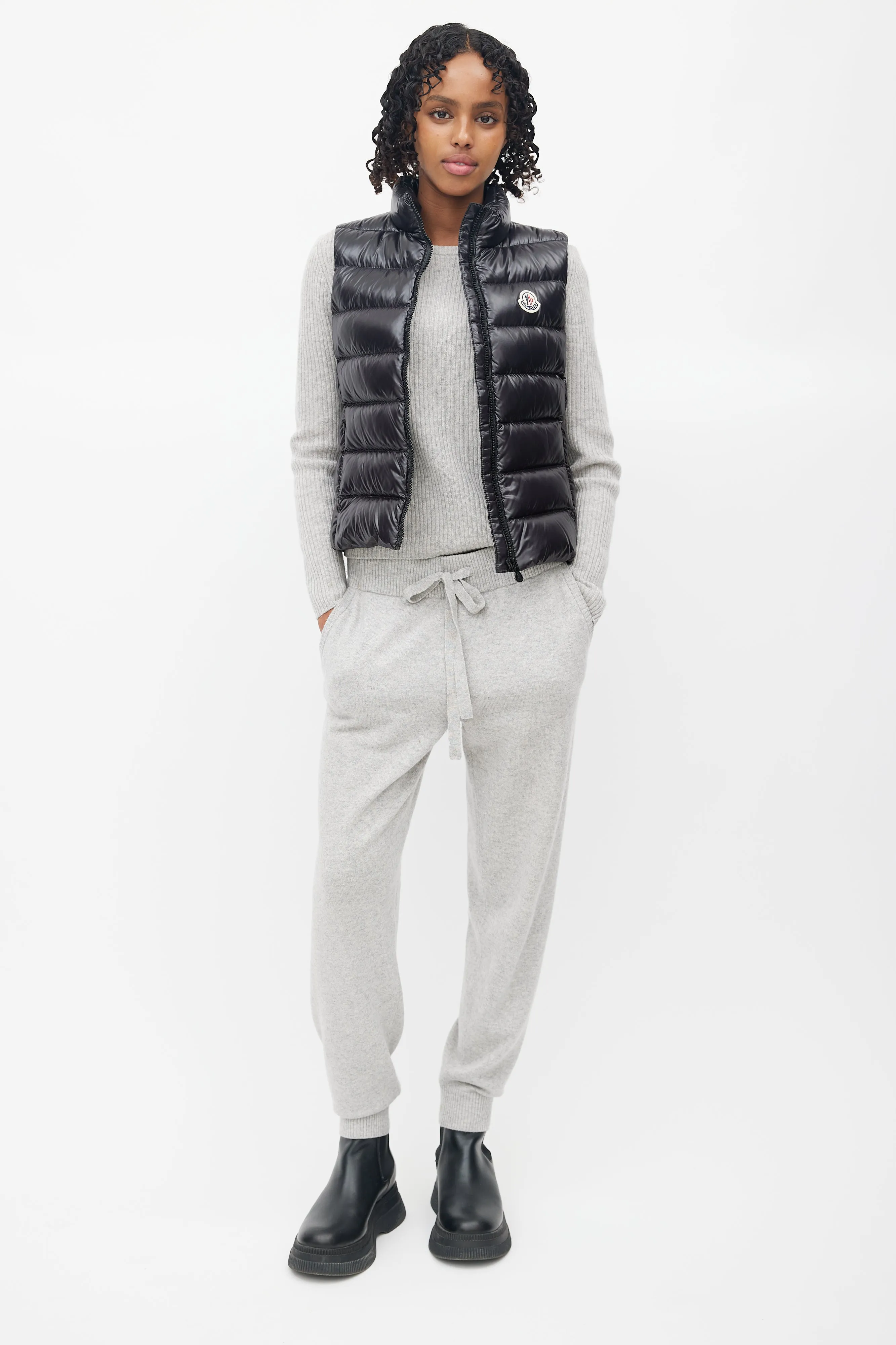 Black Down Puffer Vest