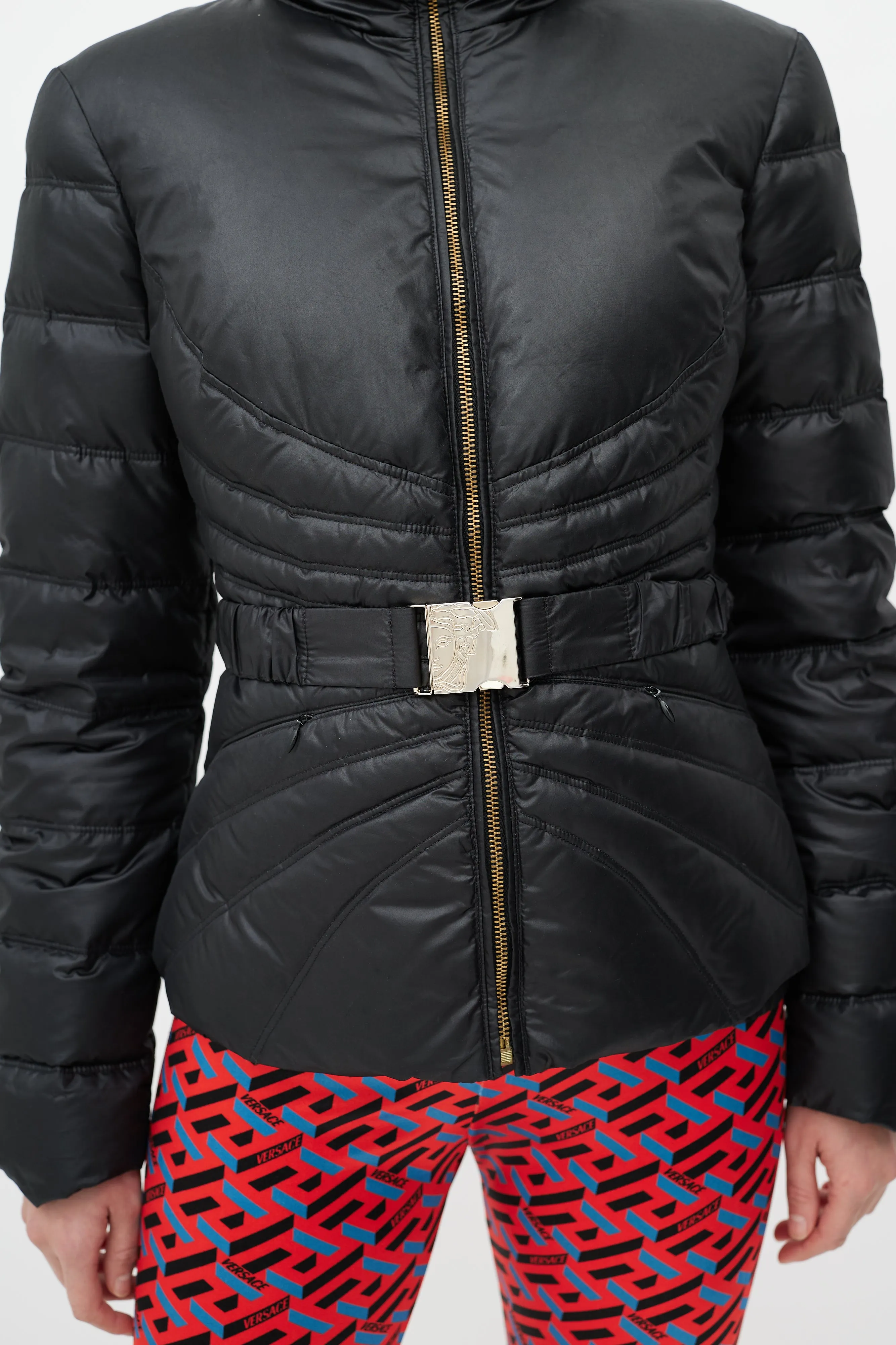 Black Quilted Down Puffer