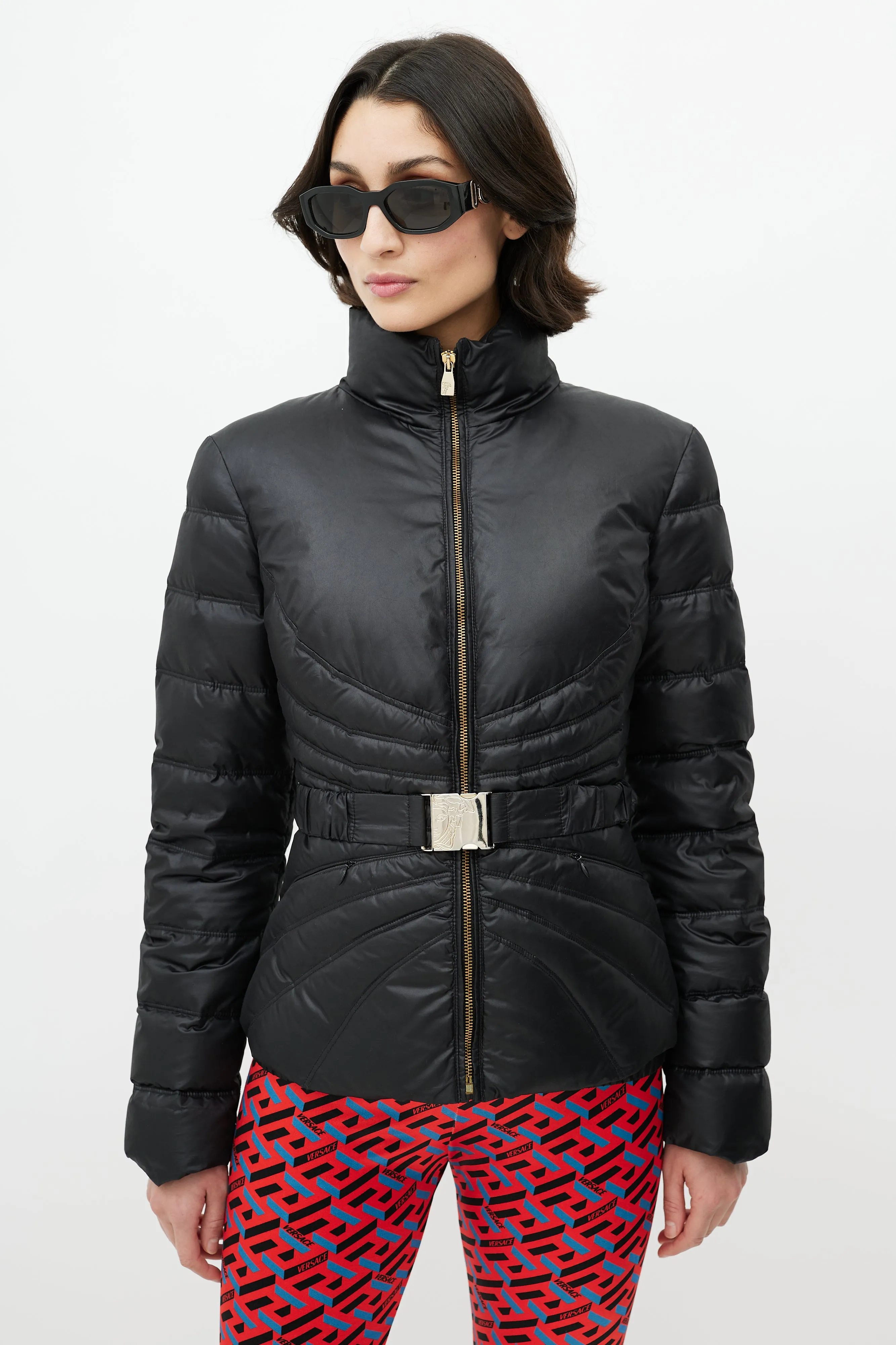 Black Quilted Down Puffer