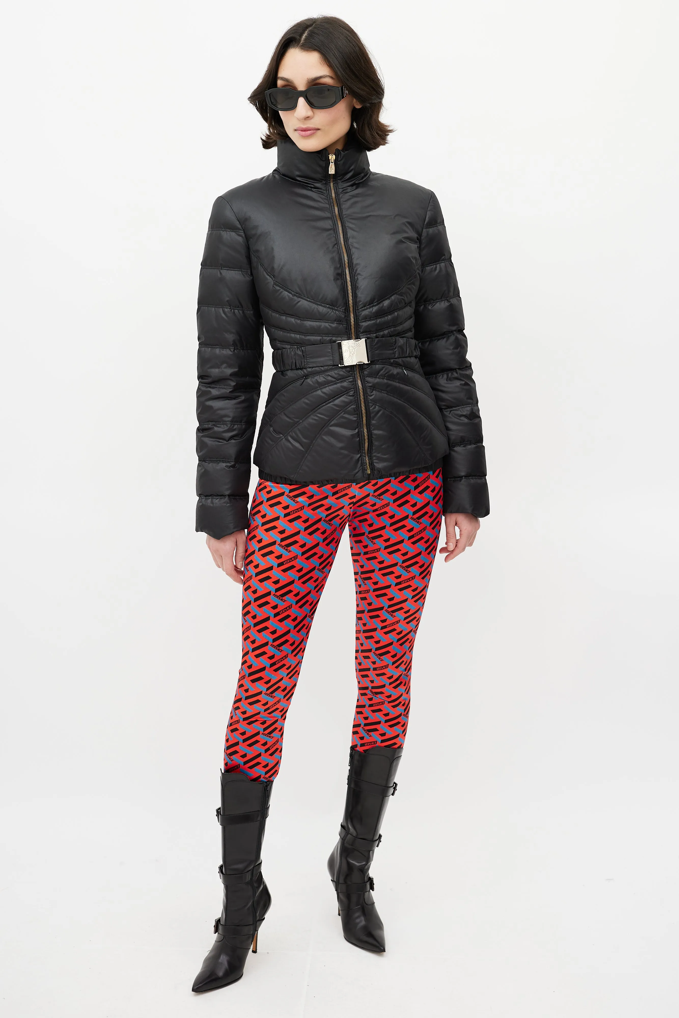 Black Quilted Down Puffer