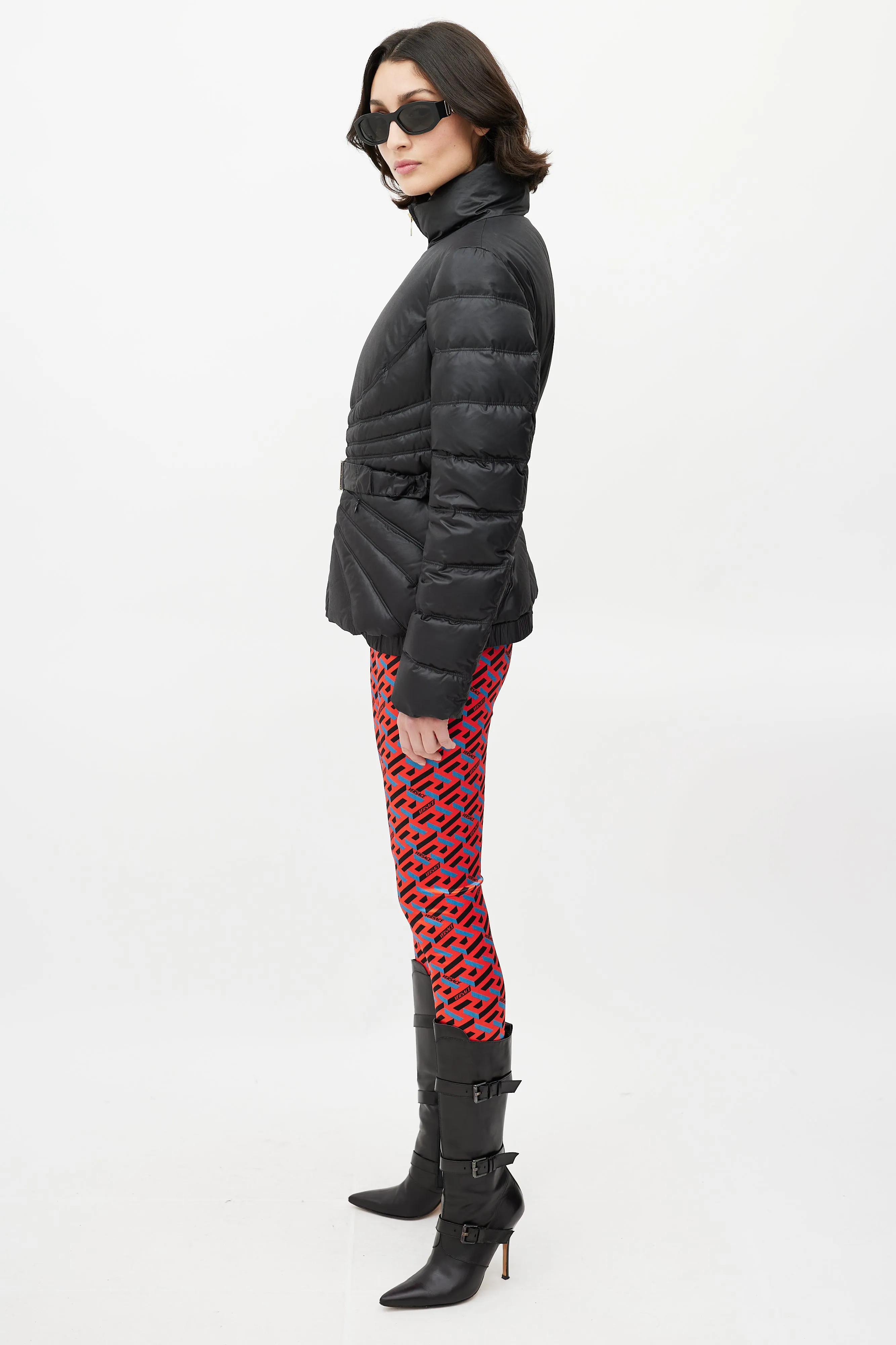 Black Quilted Down Puffer
