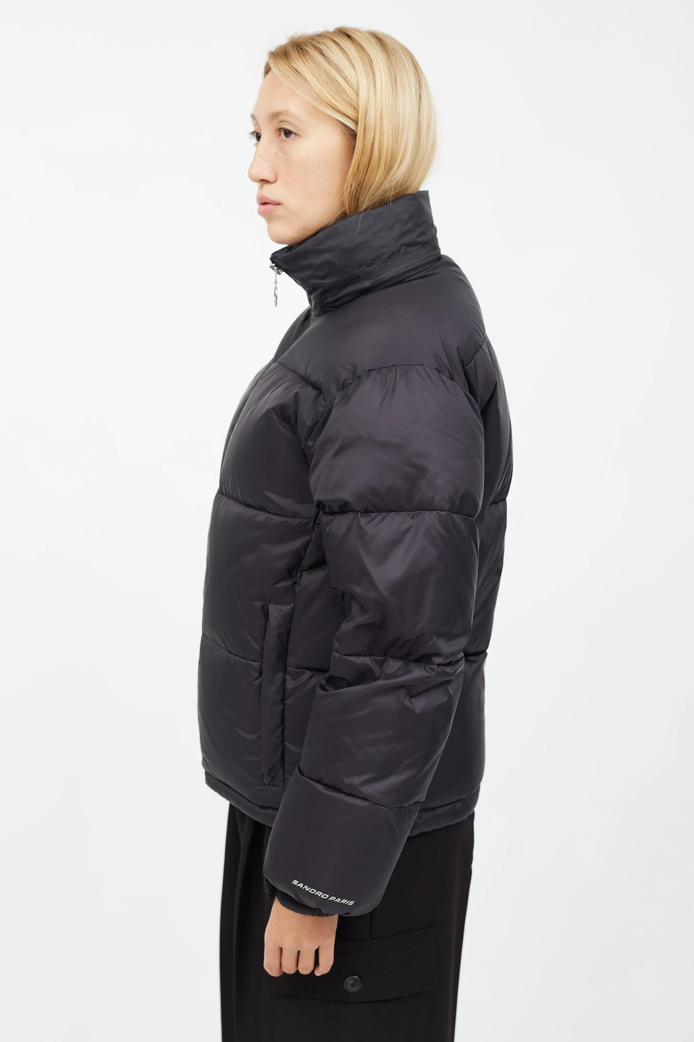 Black Short Length Puffer