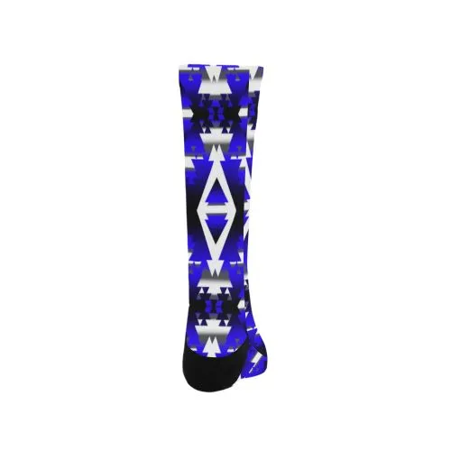 Blue Winter Camp Trouser Socks