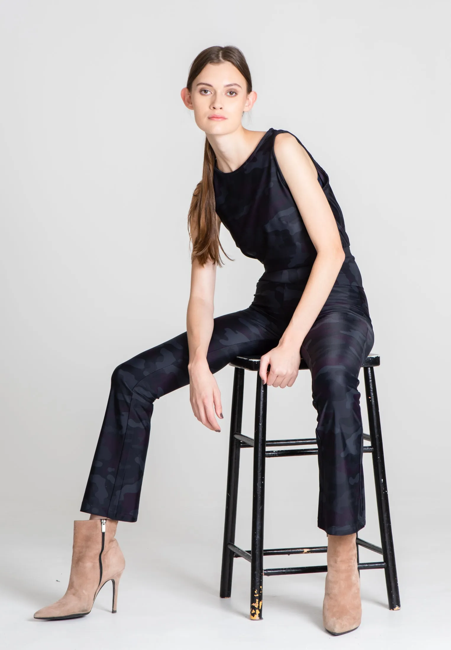 La Luna Sport Top - Grey Camo