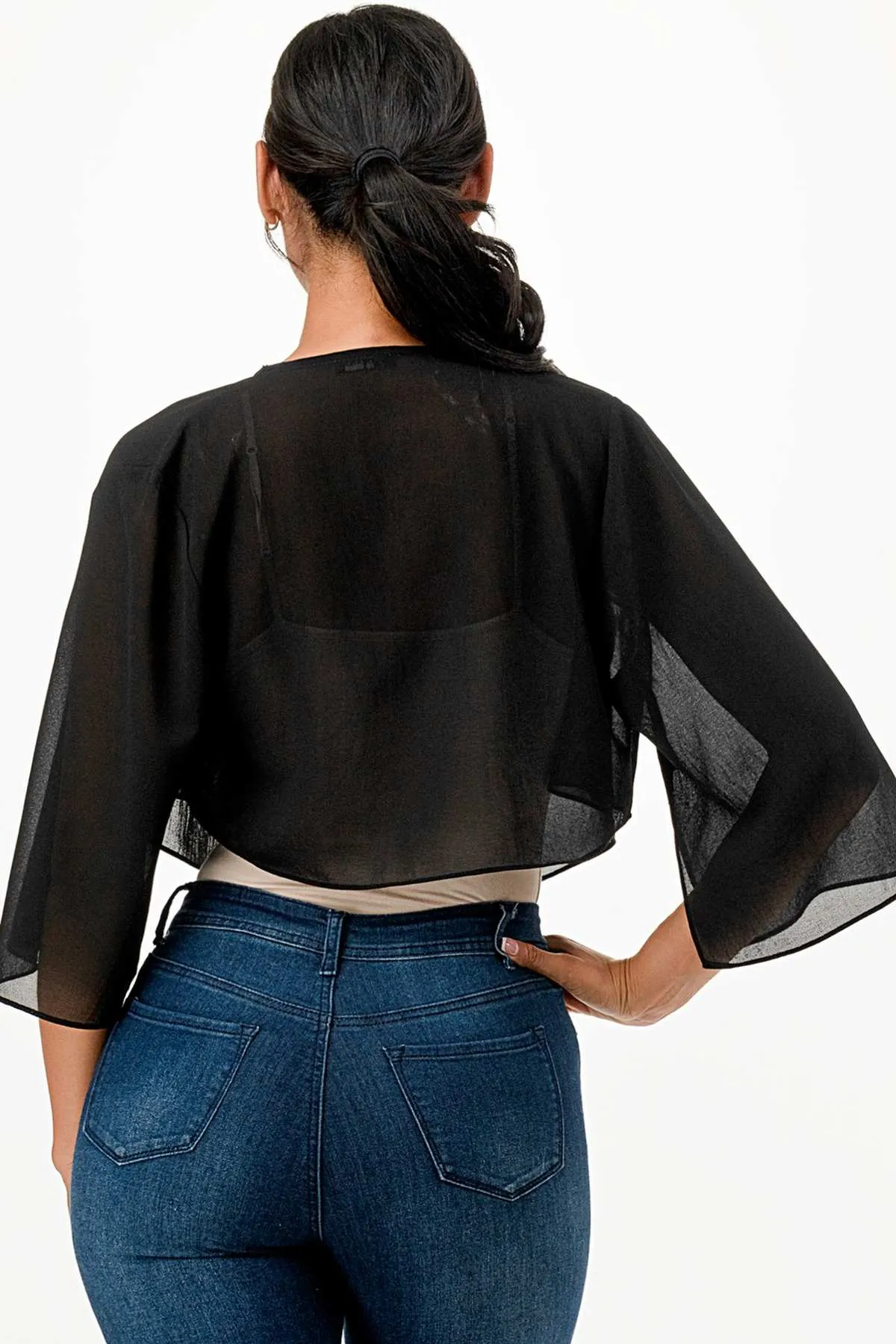 La Scala 11629 Sheer Chiffon Bolero