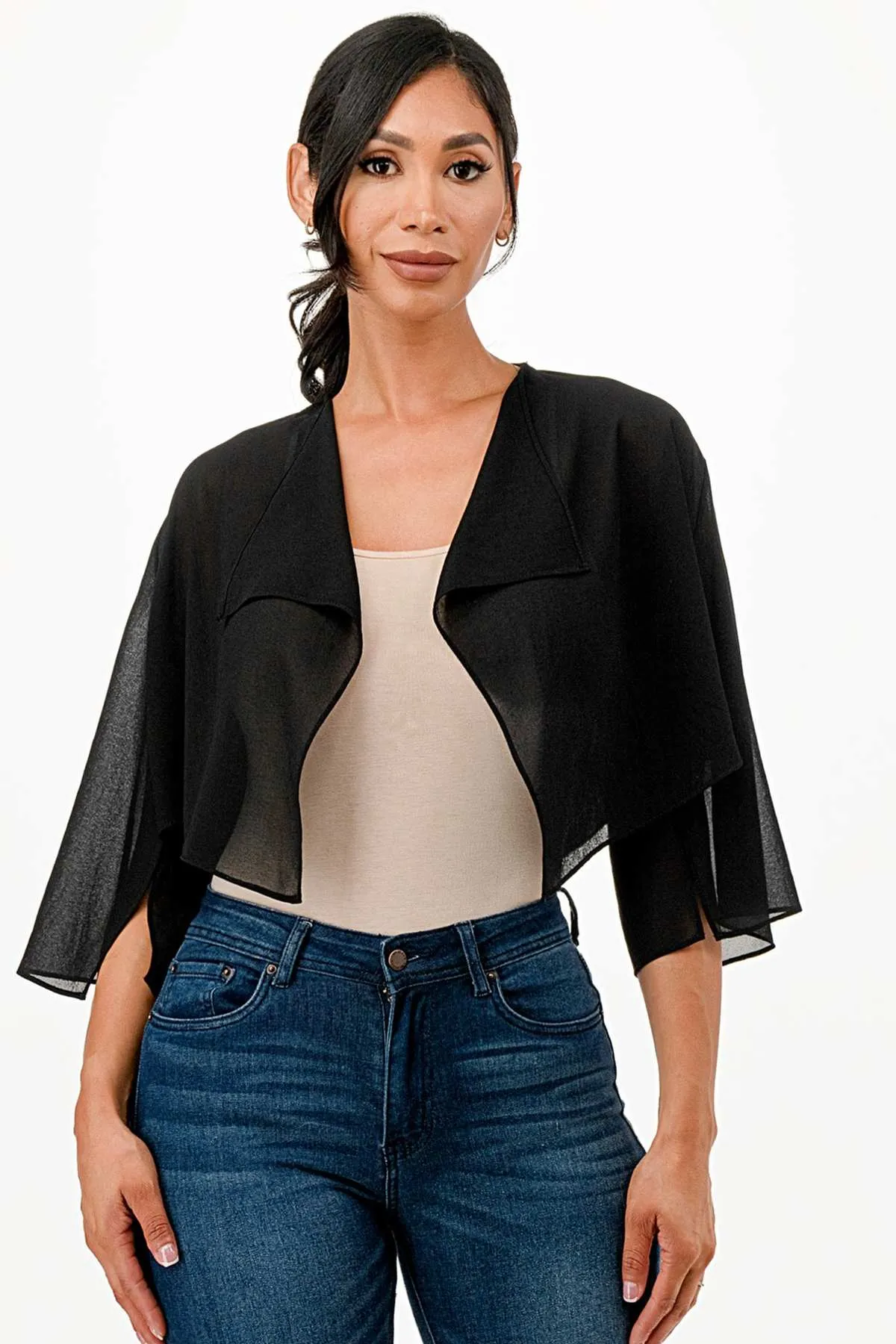 La Scala 11629 Sheer Chiffon Bolero