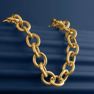 LARGE GOLD THICK CHAIN NECKLACE