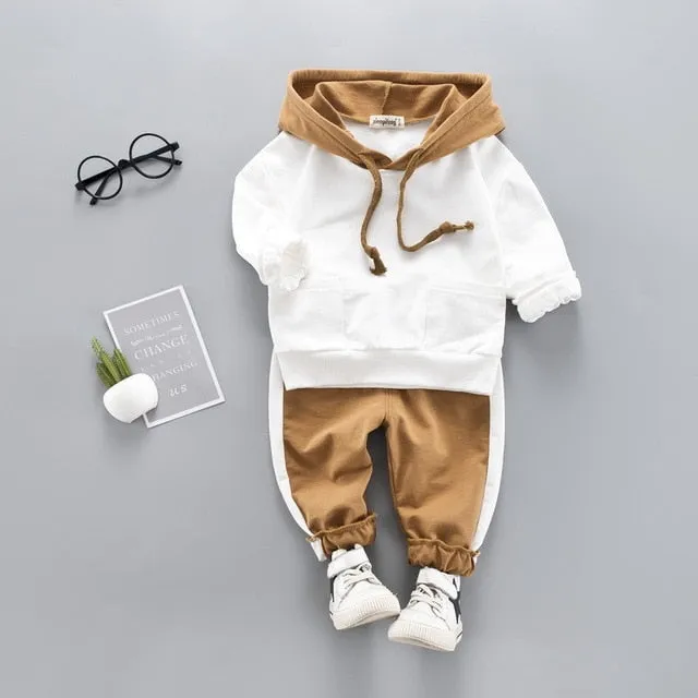 LZH Toddler Boys Clothes Autumn Winter Kids Girls Clothes Hooded Pant 2pcs Outfit Suit Children Clothing For Boys Clothing Sets