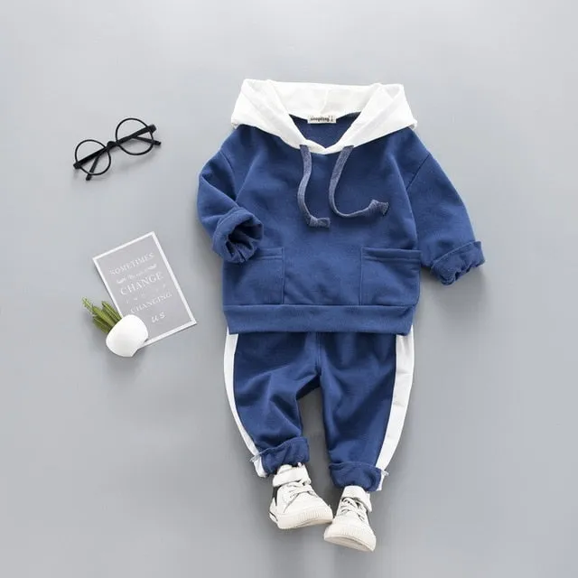 LZH Toddler Boys Clothes Autumn Winter Kids Girls Clothes Hooded Pant 2pcs Outfit Suit Children Clothing For Boys Clothing Sets