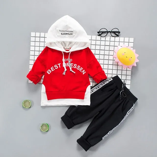LZH Toddler Boys Clothes Autumn Winter Kids Girls Clothes Hooded Pant 2pcs Outfit Suit Children Clothing For Boys Clothing Sets