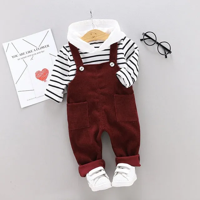 LZH Toddler Boys Clothes Autumn Winter Kids Girls Clothes Hooded Pant 2pcs Outfit Suit Children Clothing For Boys Clothing Sets