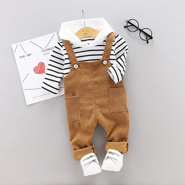 LZH Toddler Boys Clothes Autumn Winter Kids Girls Clothes Hooded Pant 2pcs Outfit Suit Children Clothing For Boys Clothing Sets