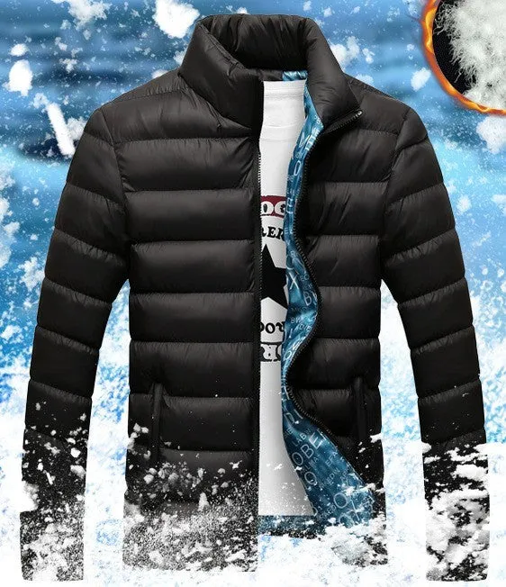 Mens Classic Bomber Puffer Jacket