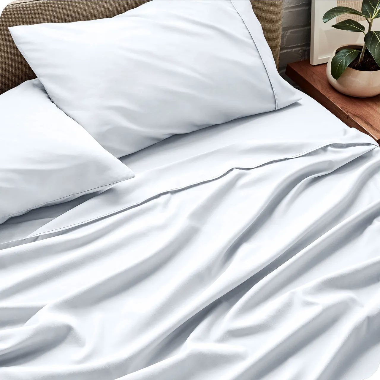 Microfiber Hydro-Brushed Dual-Pocket Sheet Set Comfortable Bedding Set