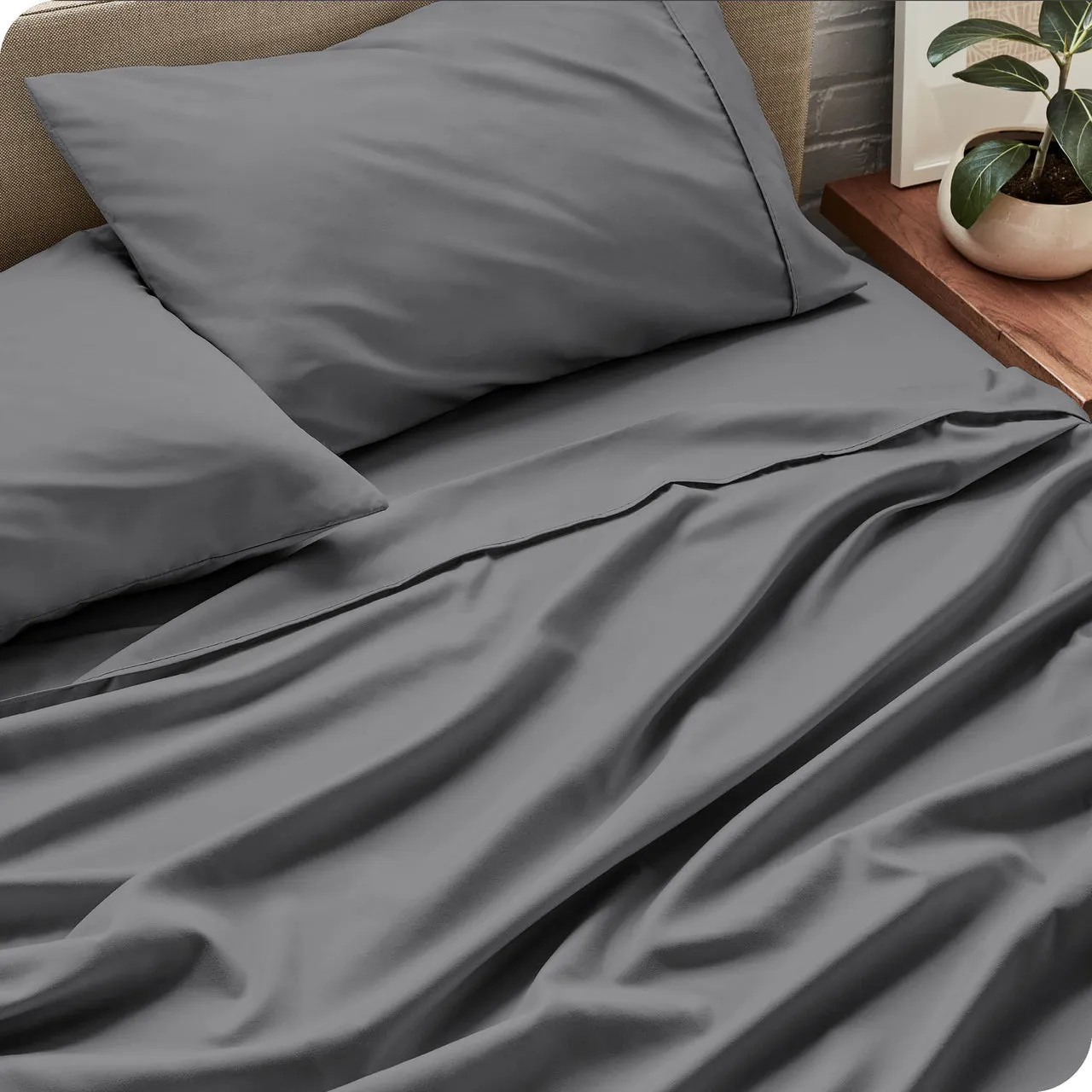 Microfiber Hydro-Brushed Dual-Pocket Sheet Set Comfortable Bedding Set