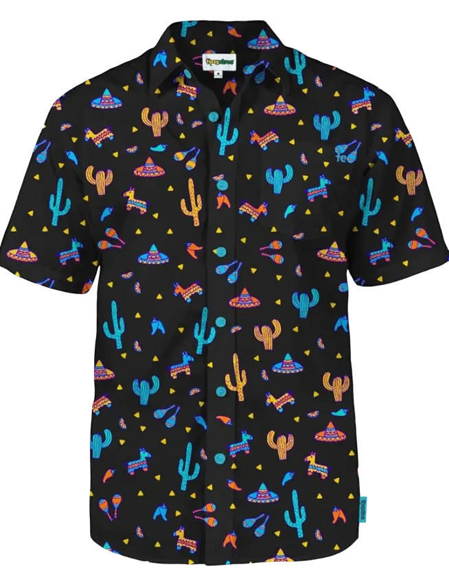 Midnight Fiesta Button Down