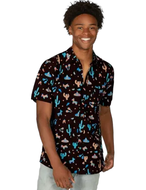 Midnight Fiesta Button Down