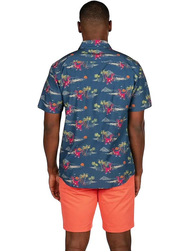 Prehistoric Dino Party Button Down