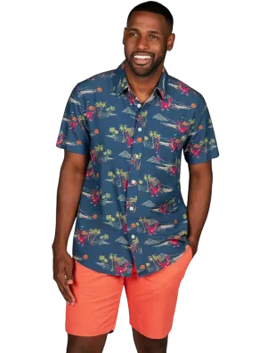 Prehistoric Dino Party Button Down