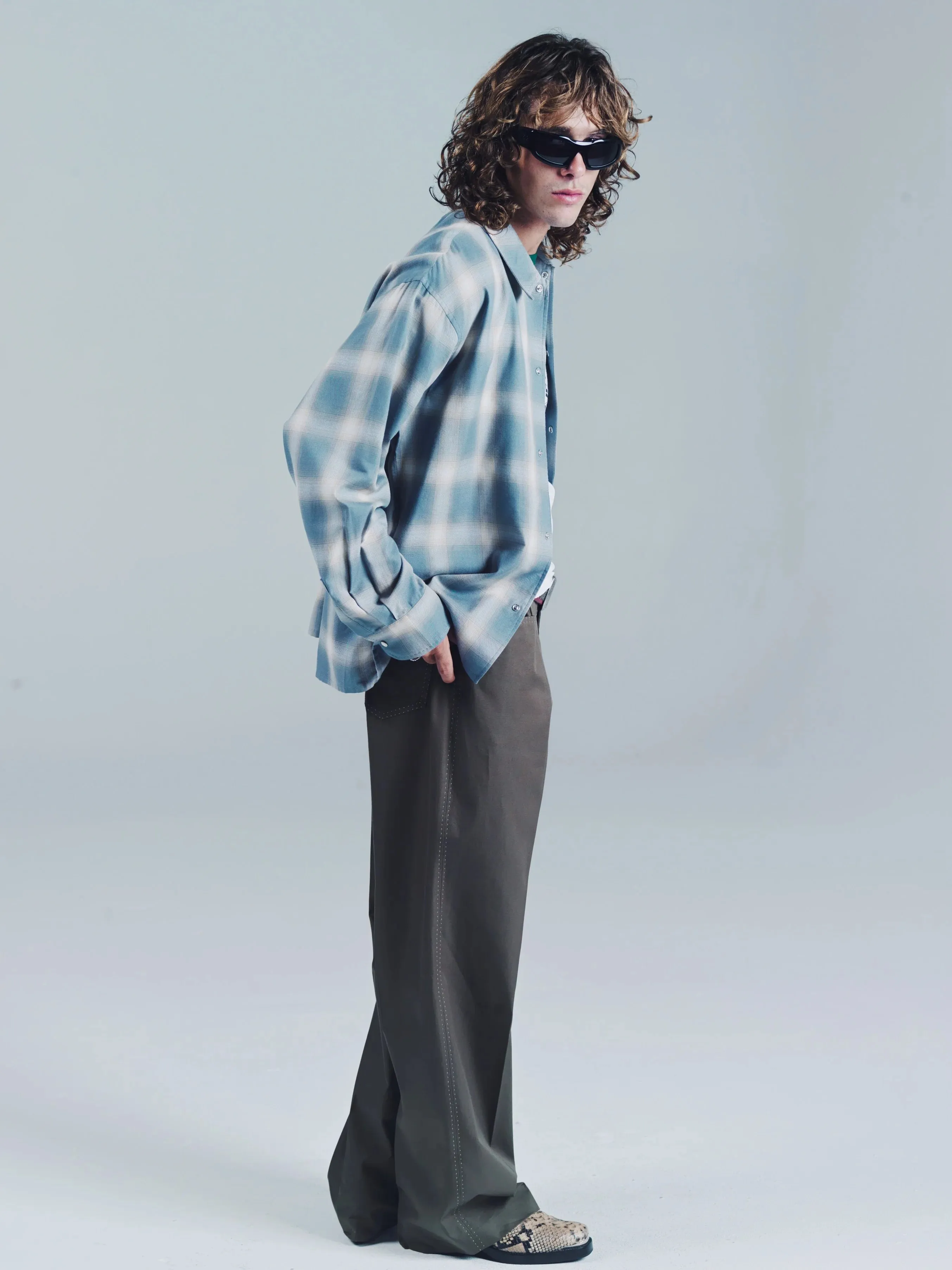 RELAXED LONG SLEEVE SHIRT | BLUE