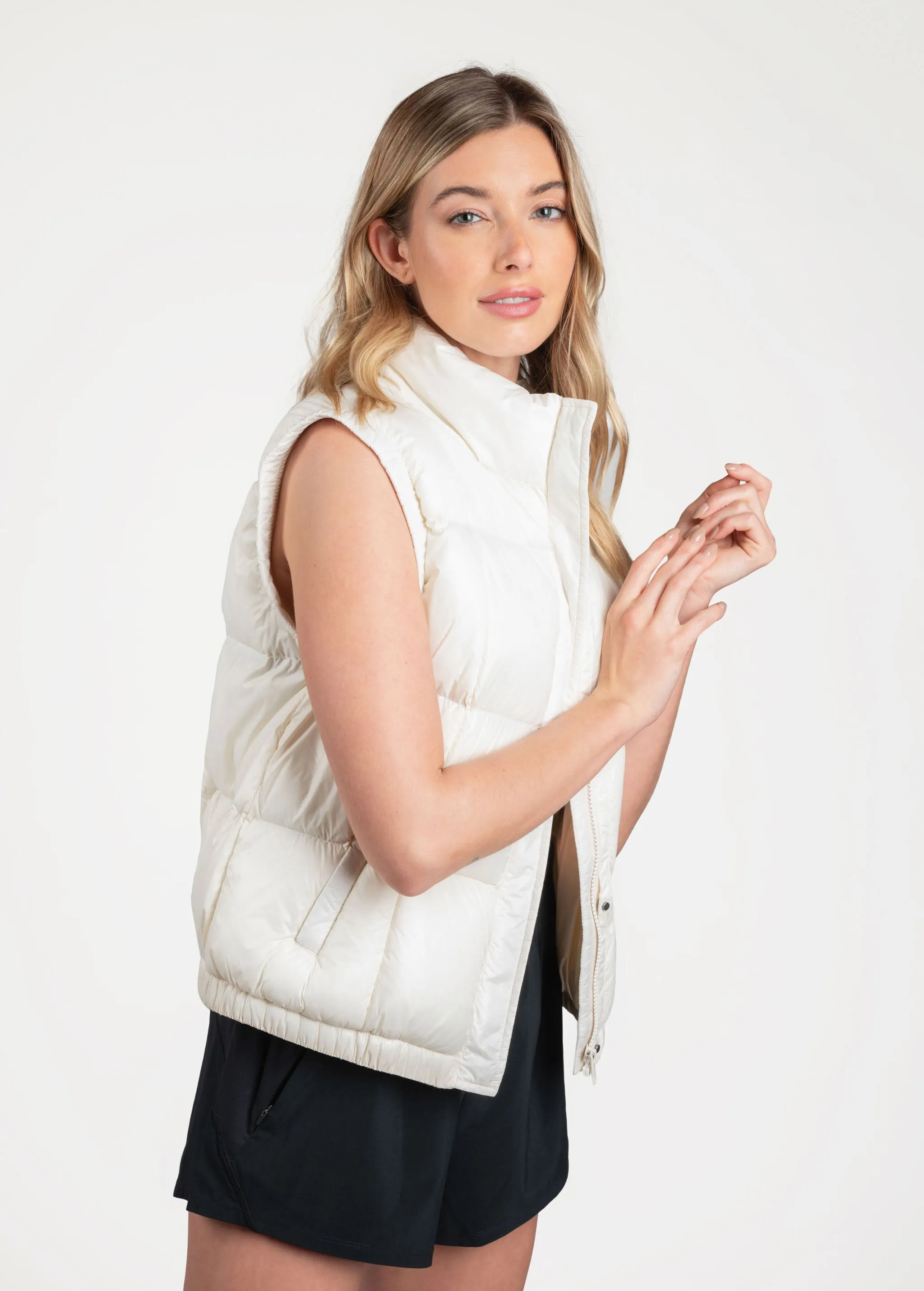 Rose Synth Down Vest