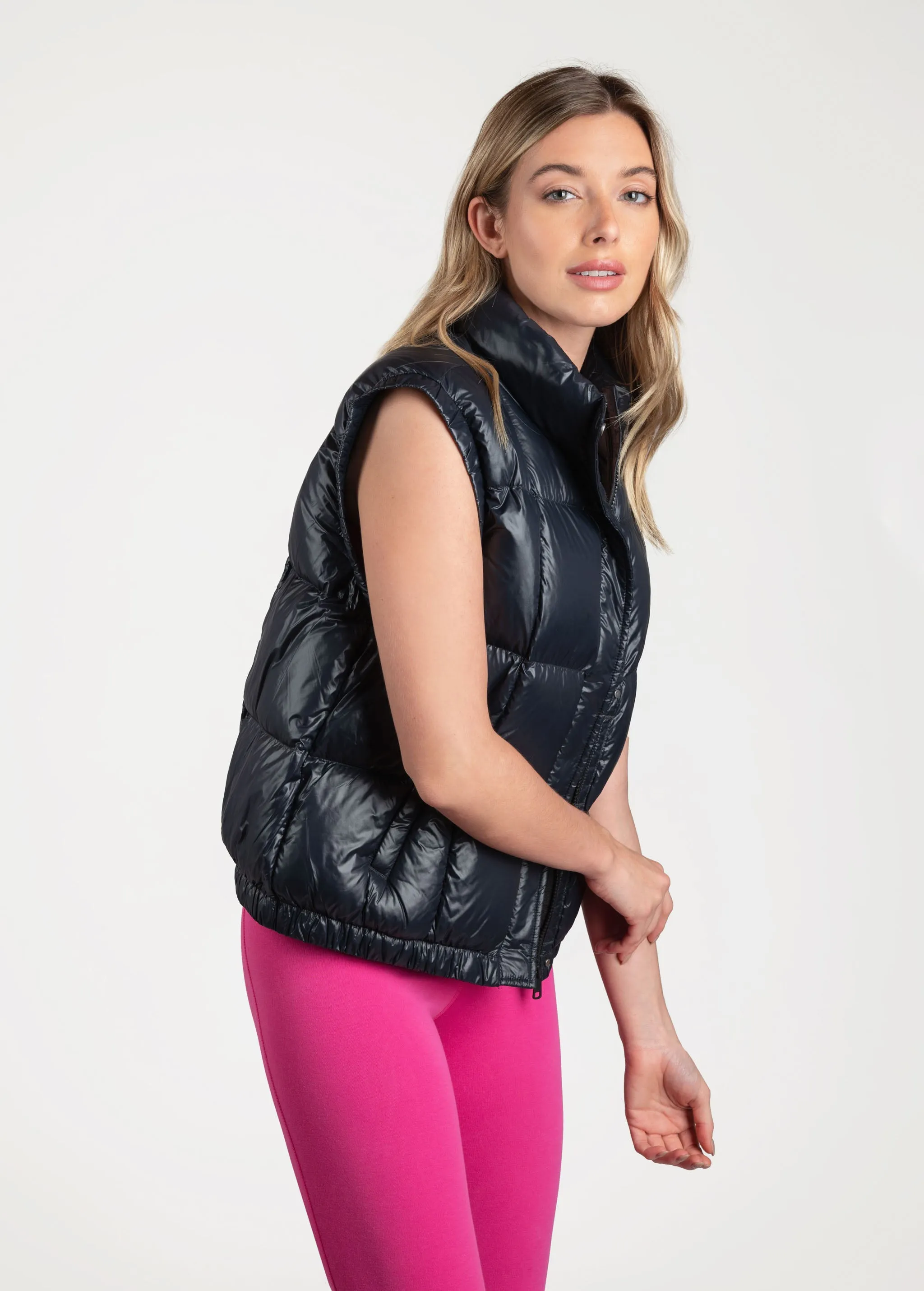 Rose Synth Down Vest