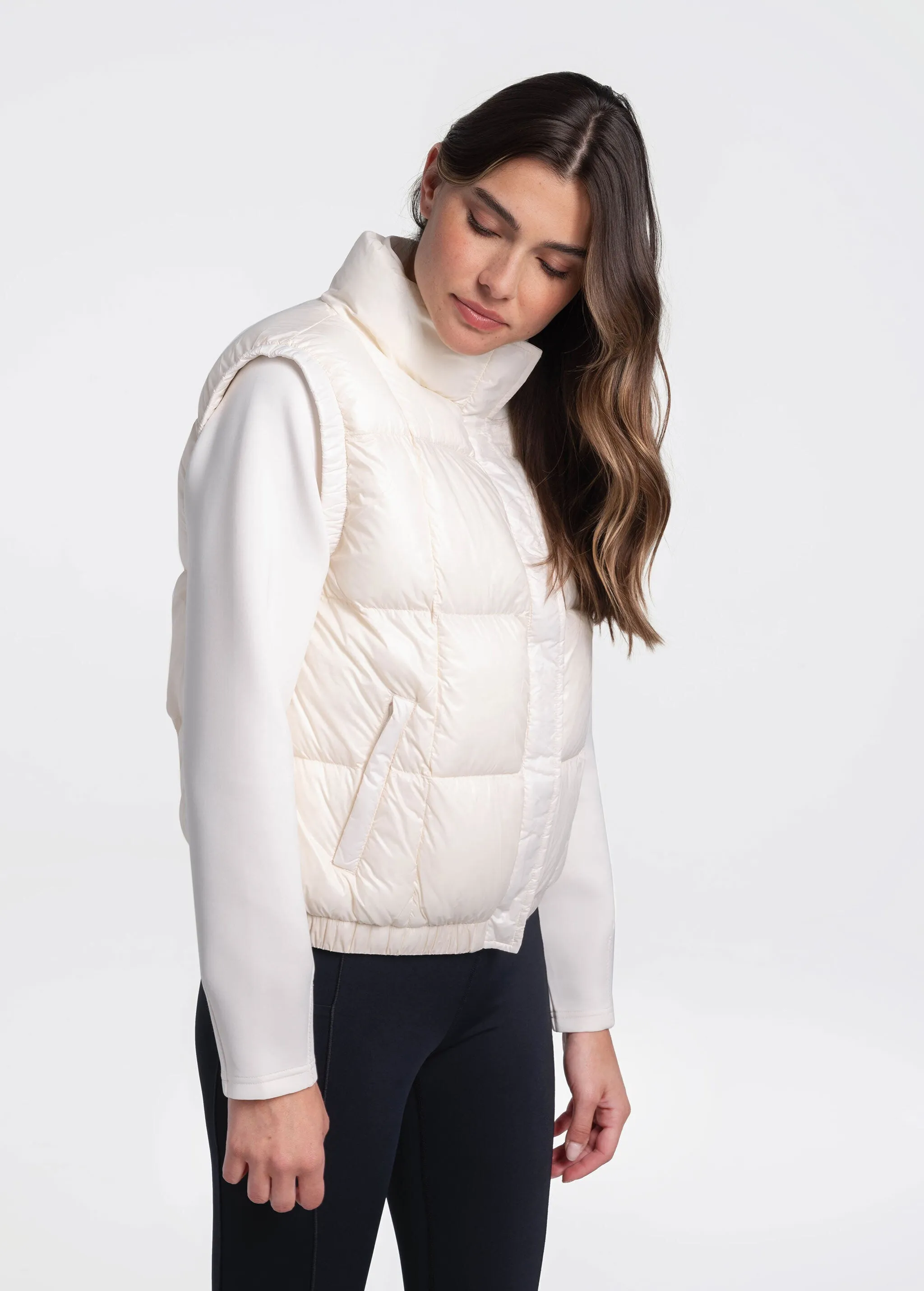 Rose Synth Down Vest