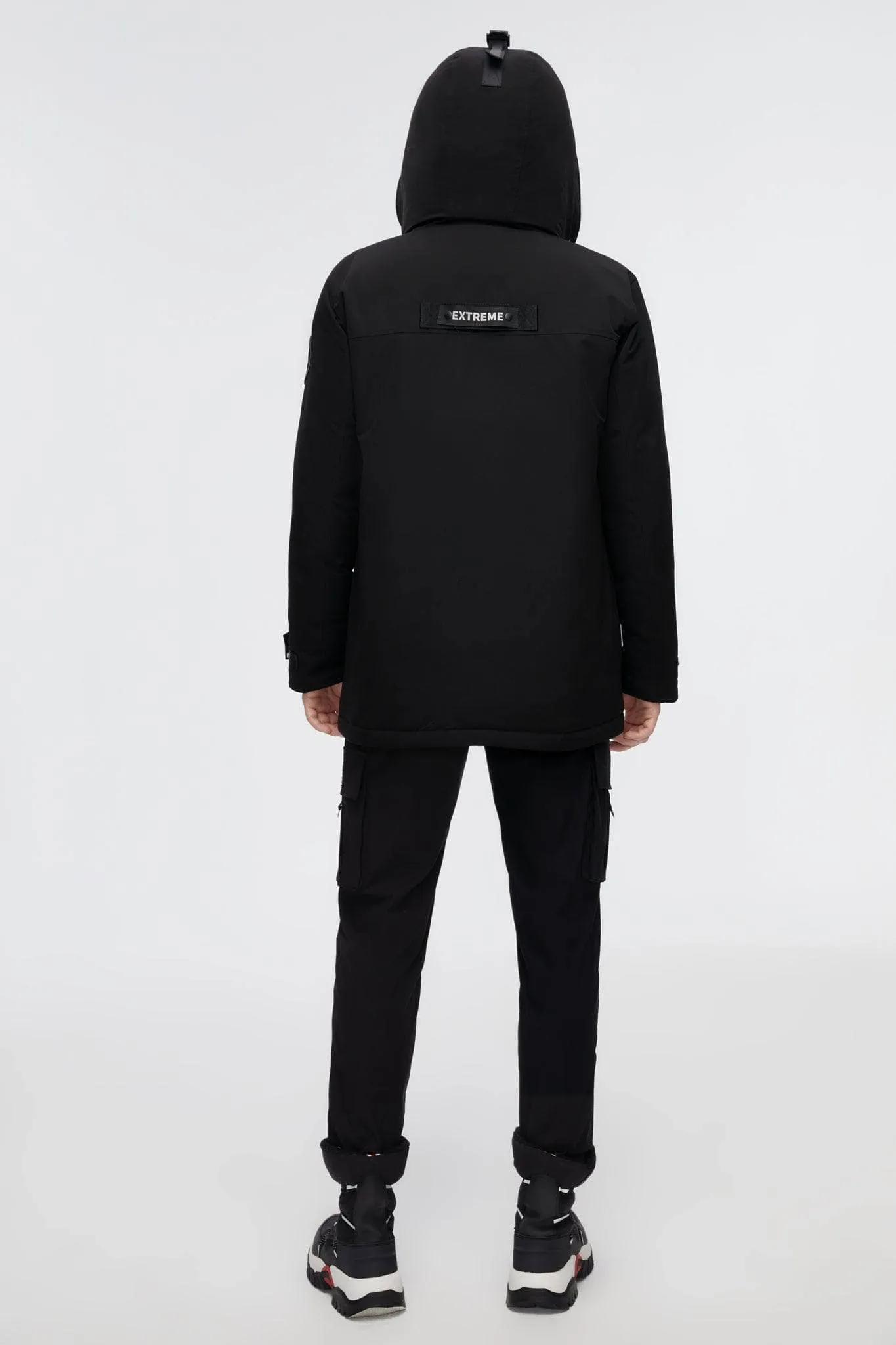 Short Goose Down Jacket With Hood