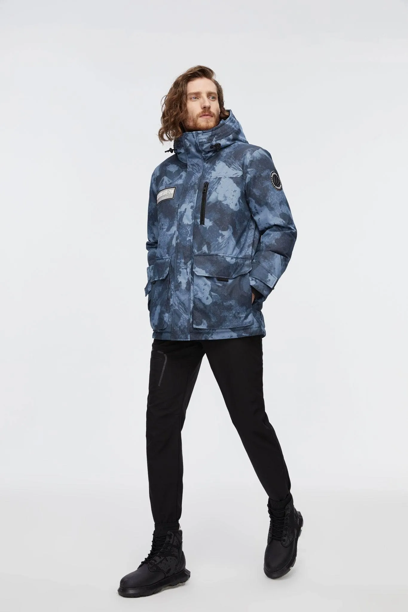 Short Goose Down Jacket With Hood