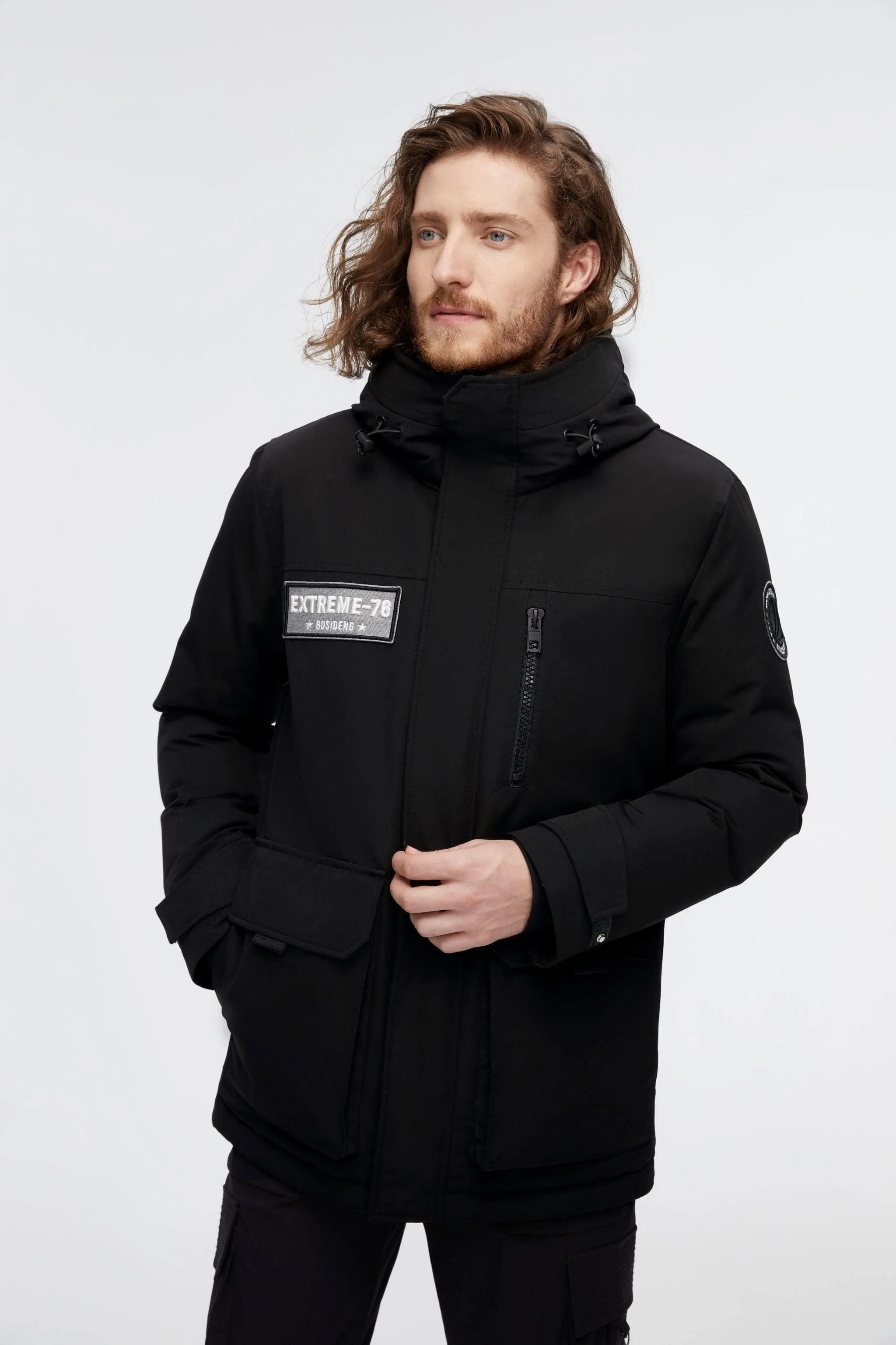 Short Goose Down Jacket With Hood