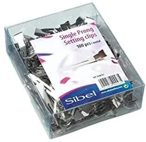 Sibel Single Prong Setting Clips (100)