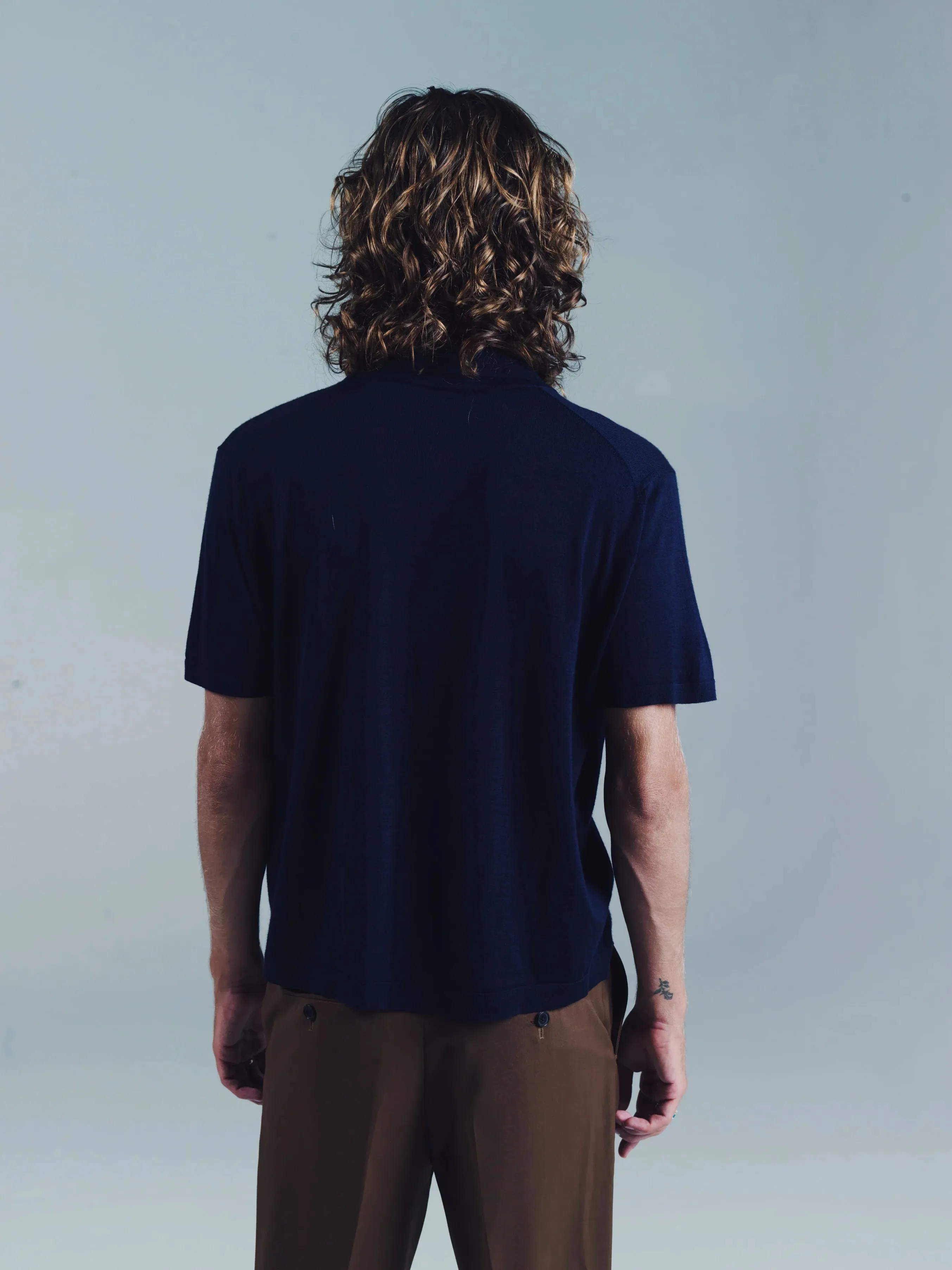 SUAVECITO BUTTON DOWN POLO | NAVY