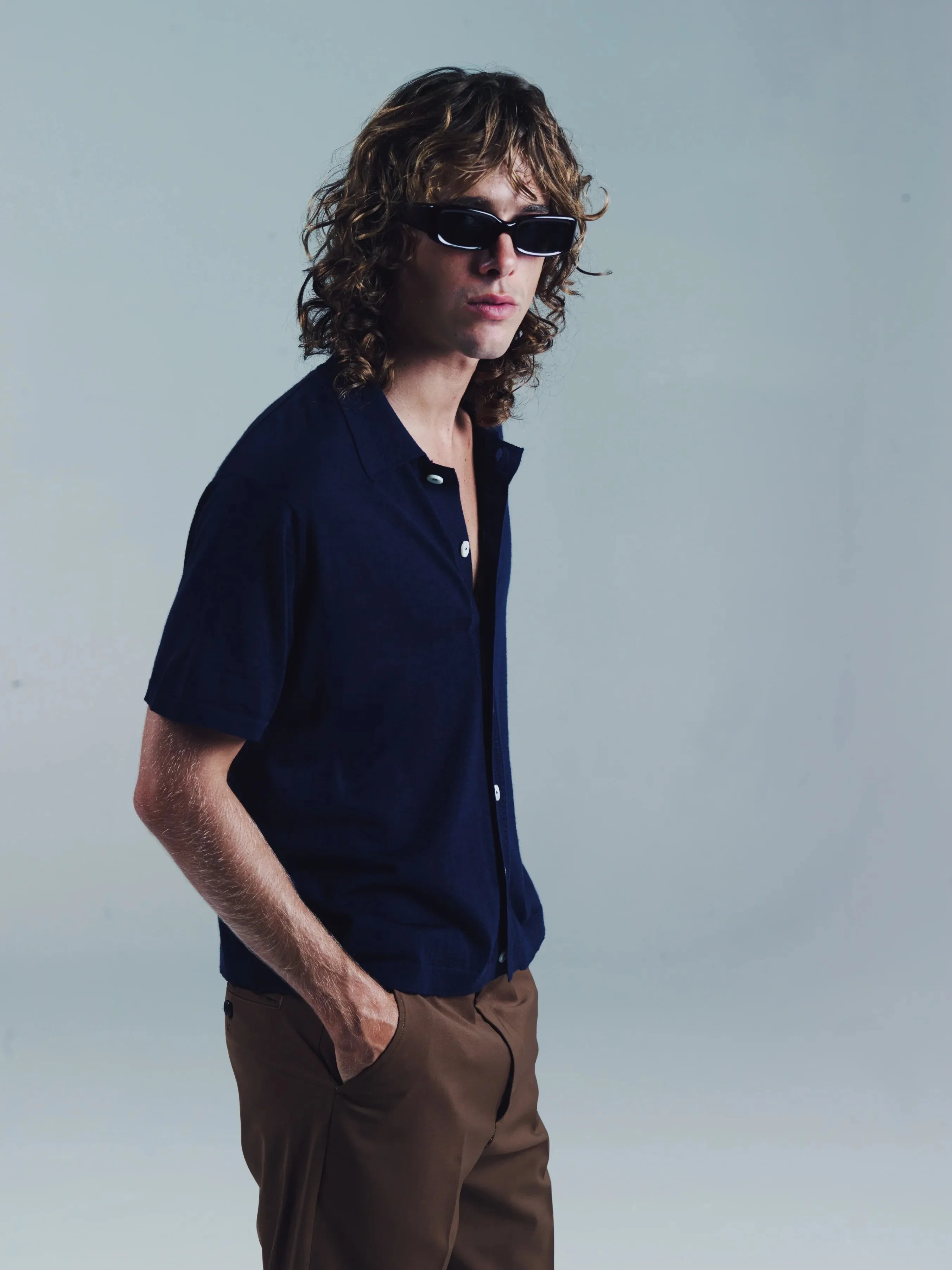SUAVECITO BUTTON DOWN POLO | NAVY