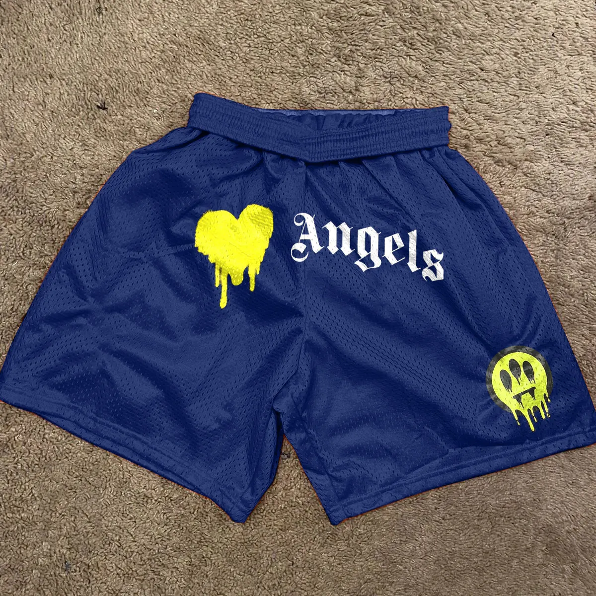 Trendy Retro Casual Street Mesh Shorts