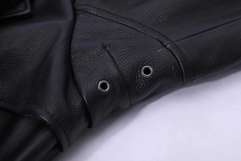 Ultra Long Men Leather Coat Quilted 100% Natural Cowhide Male Leather Trench Winter Euro US Size Sleeve 66-69 Chest 106~130 M464