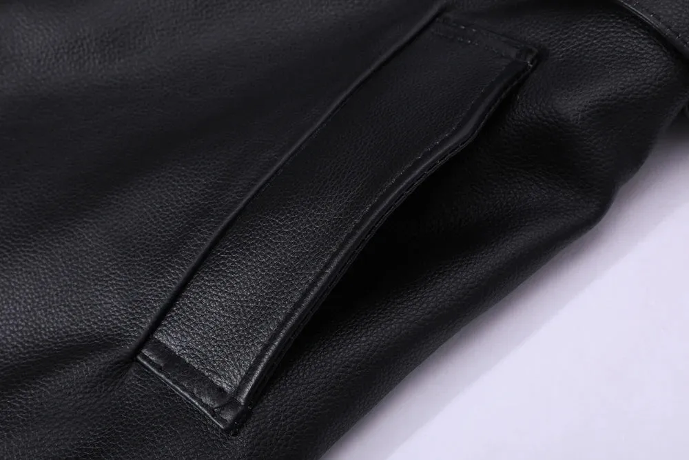 Ultra Long Men Leather Coat Quilted 100% Natural Cowhide Male Leather Trench Winter Euro US Size Sleeve 66-69 Chest 106~130 M464