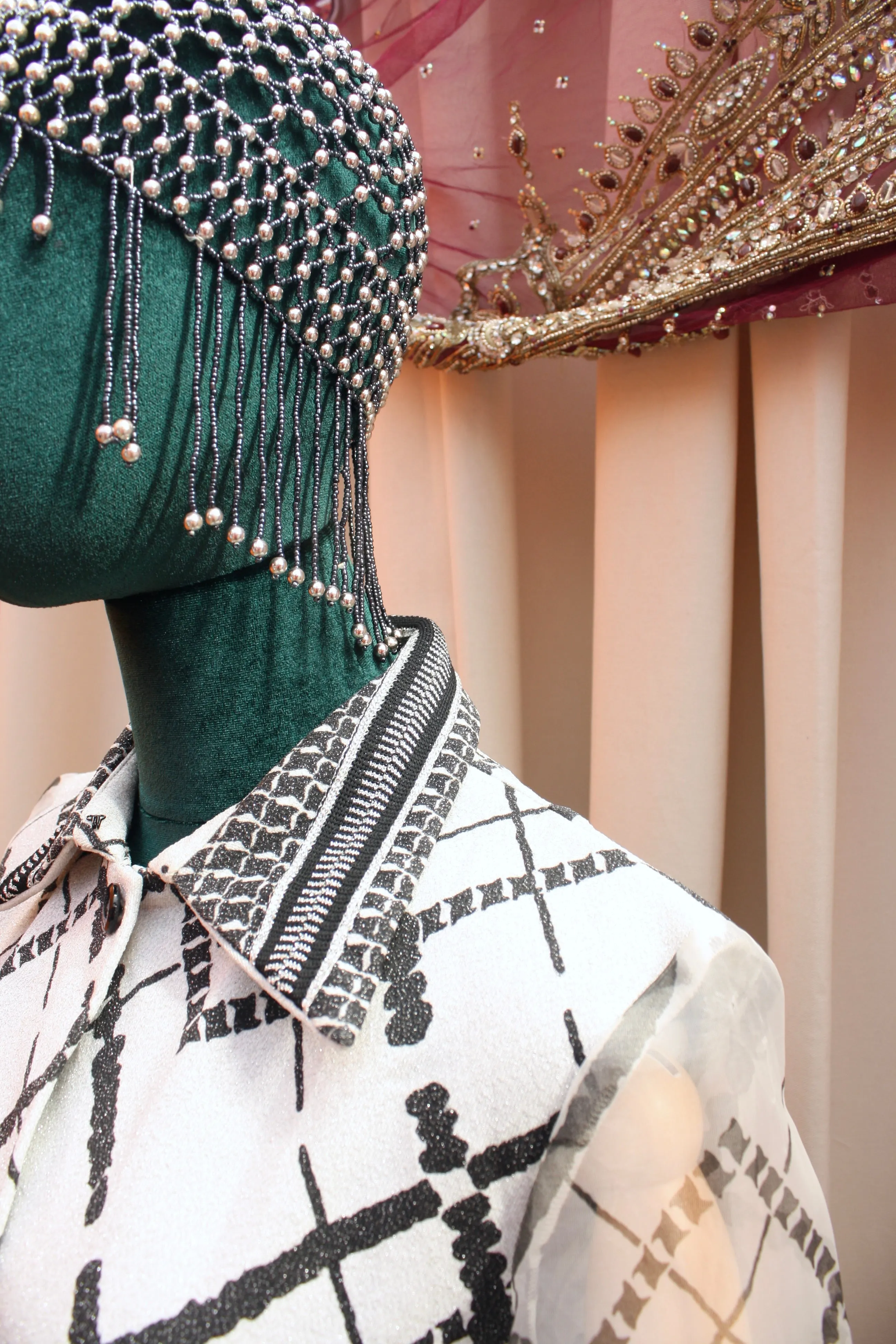 Vintage 70s Sparkle Maxi Dress