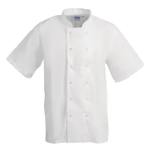 Whites Boston Unisex Short Sleeve Chefs Jacket White XL - B250-XL