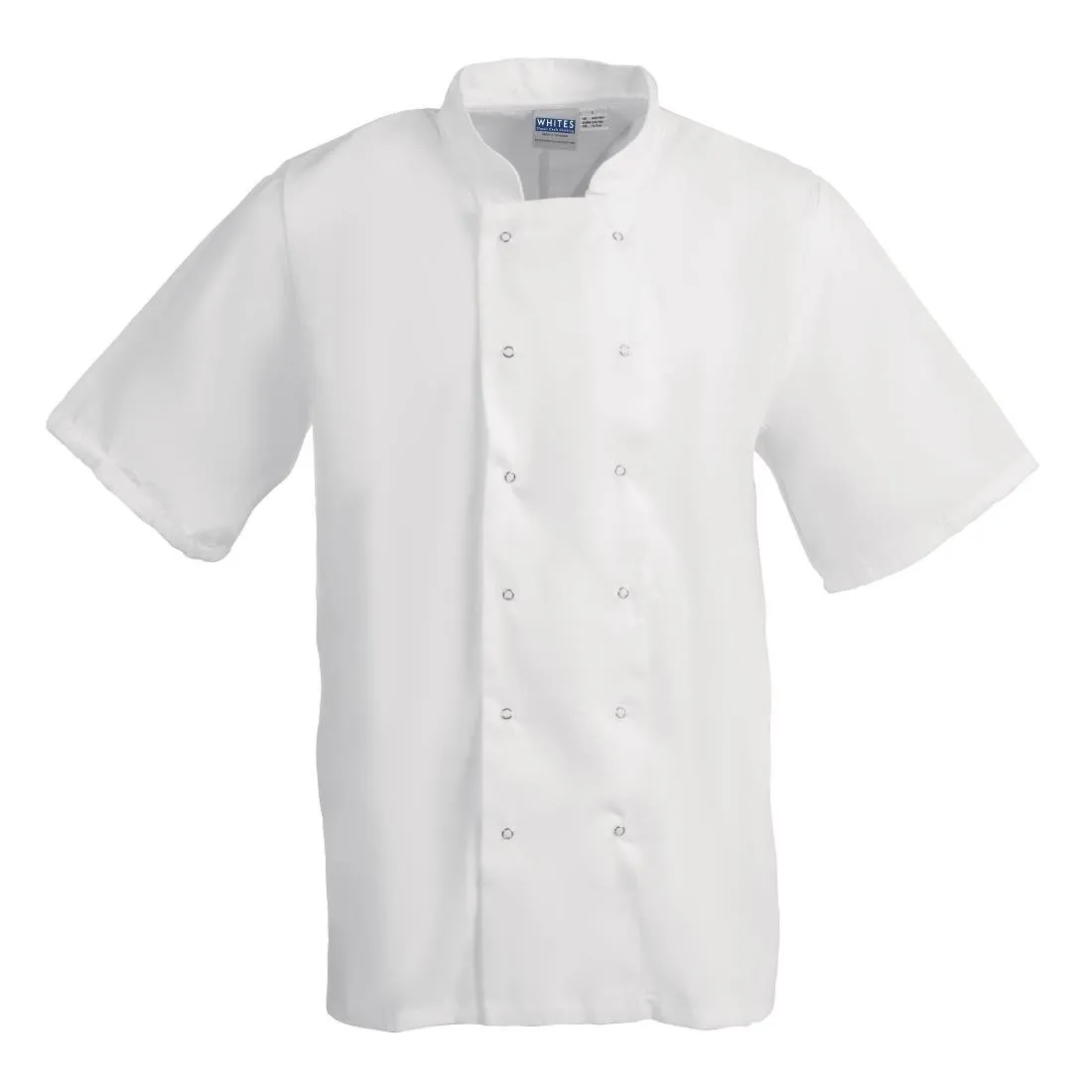 Whites Boston Unisex Short Sleeve Chefs Jacket White XL - B250-XL
