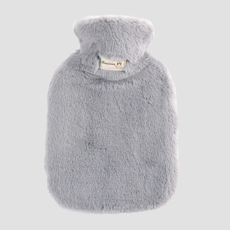 Winter Warm Hot Water Bag with Removable Thickened Plush Cloth Cover