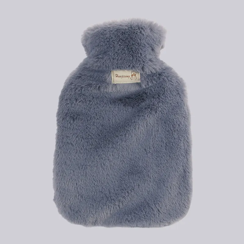 Winter Warm Hot Water Bag with Removable Thickened Plush Cloth Cover