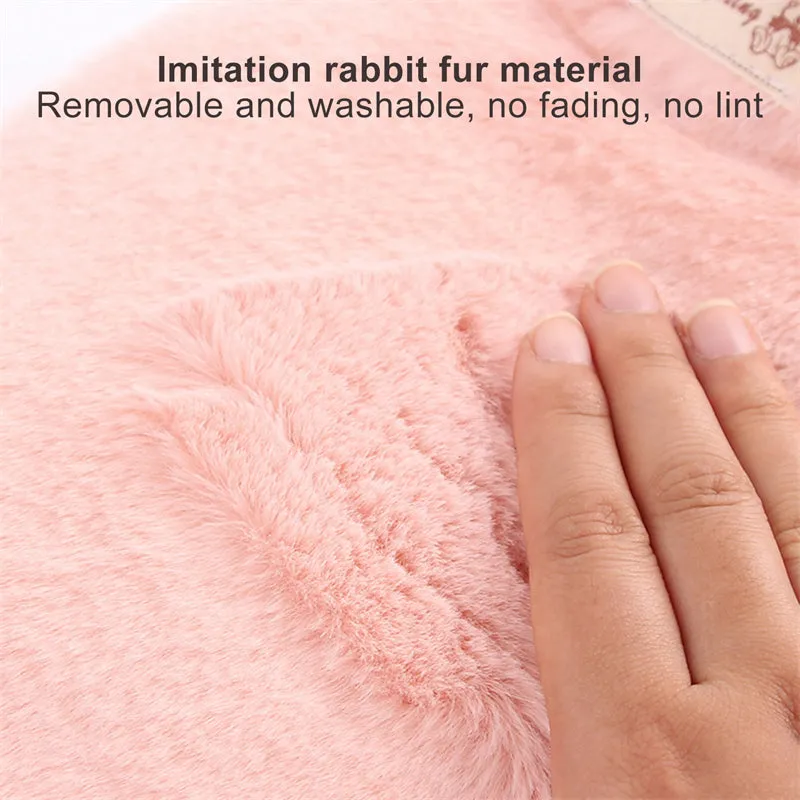 Winter Warm Hot Water Bag with Removable Thickened Plush Cloth Cover