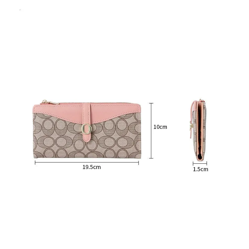 Women's Wallet Long Autumn and Winter Coin Purse Women's High-end Pattern Zipper Clutch