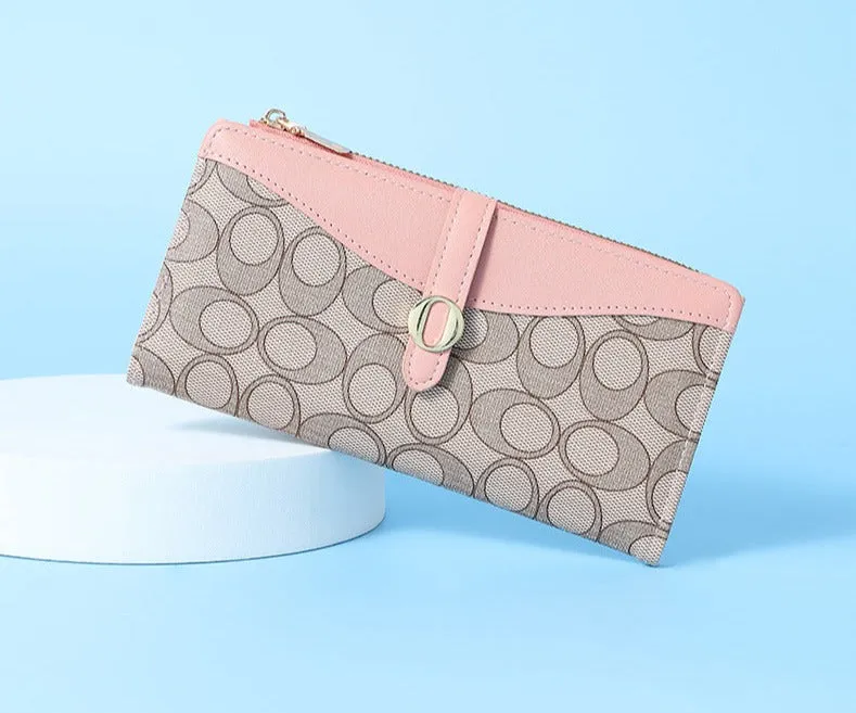 Women's Wallet Long Autumn and Winter Coin Purse Women's High-end Pattern Zipper Clutch