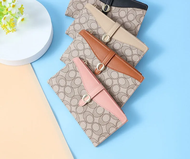 Women's Wallet Long Autumn and Winter Coin Purse Women's High-end Pattern Zipper Clutch